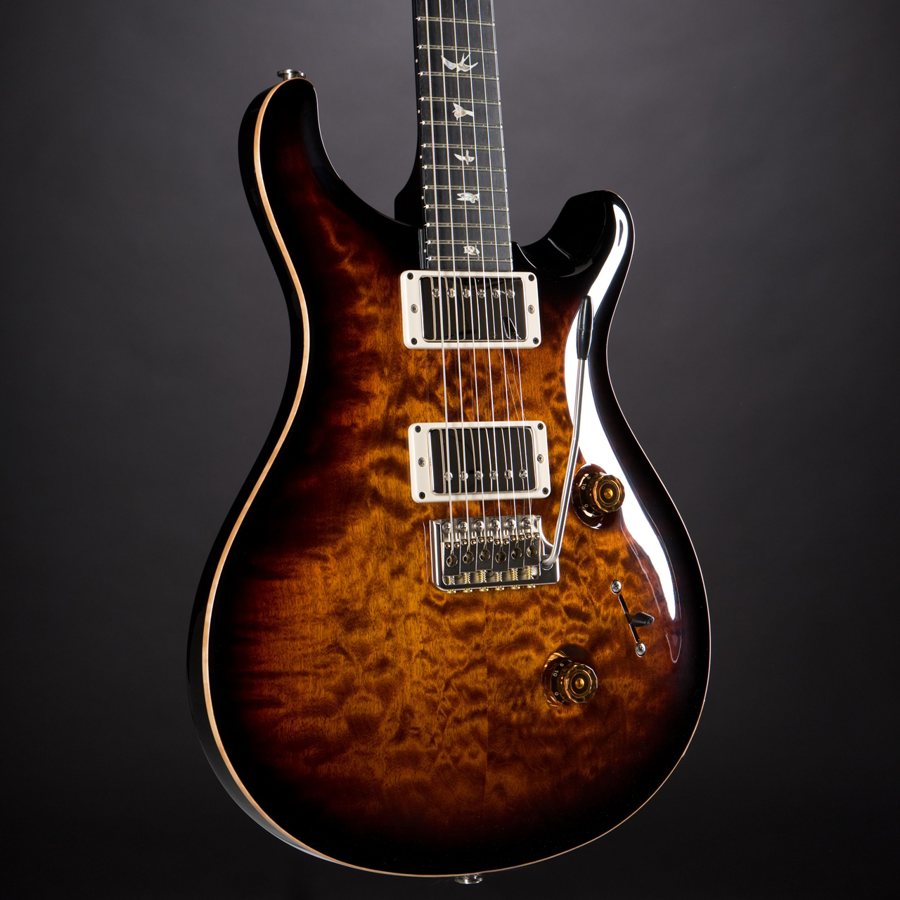 Prs Custom 24 Quilted Black Gold Burst Limited Edition 17 242181 Music Store Professional